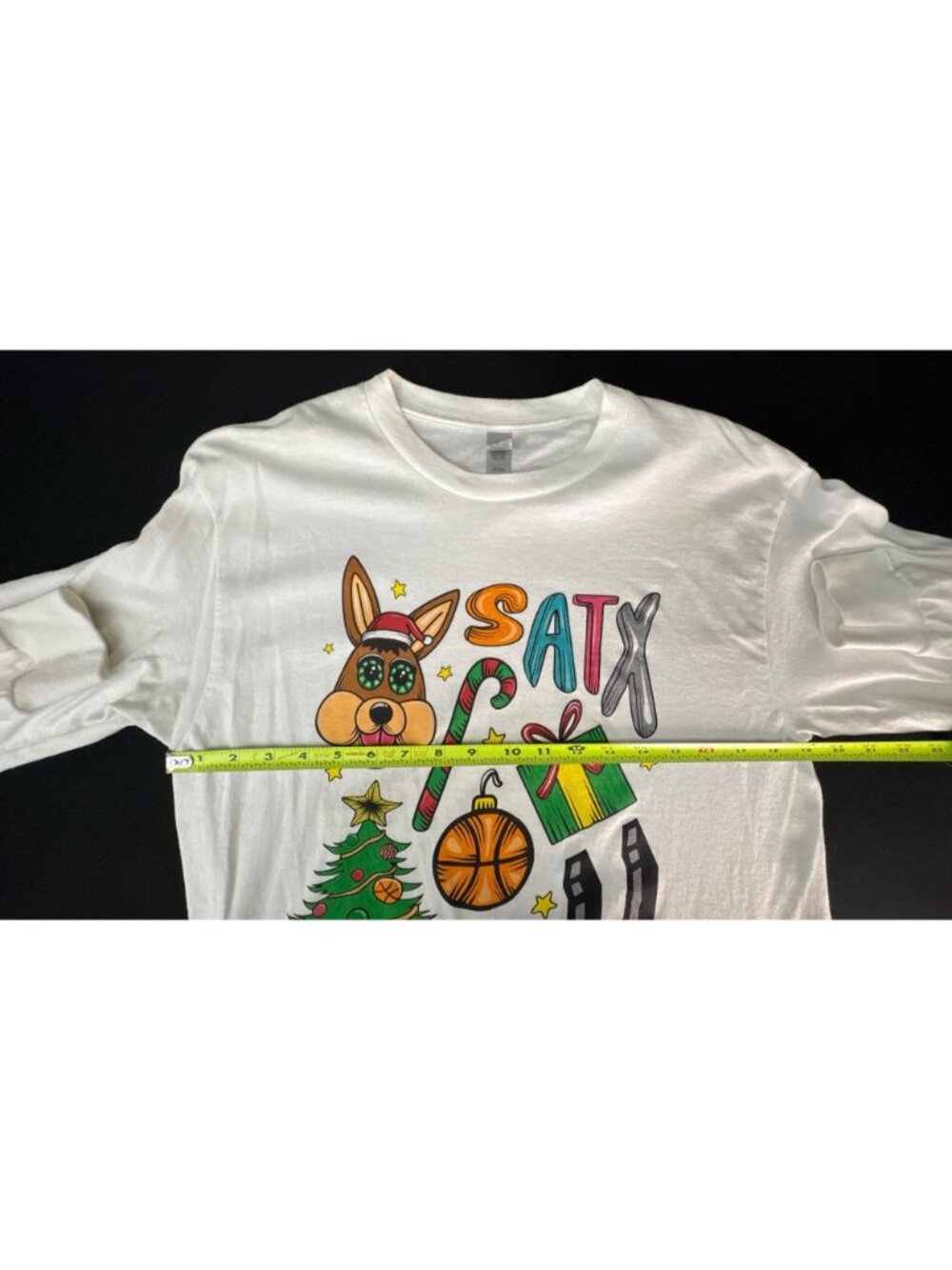 San Antonio Spurs White Long Sleeve T-Shirt Spurs Mascot Coyote Size M SATX - Picture 11 of 15